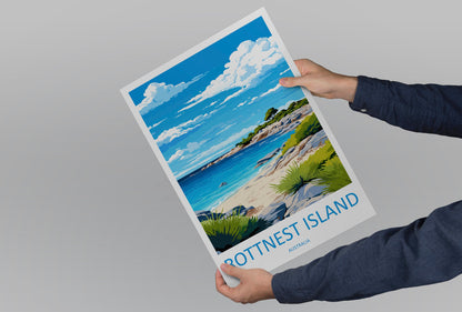 Rottnest Island Travel Print Wall Art Rottnest Island Wall Hanging Home Décor Rottnest Island Gift Art Lovers Wall Art Australia Poster Deco