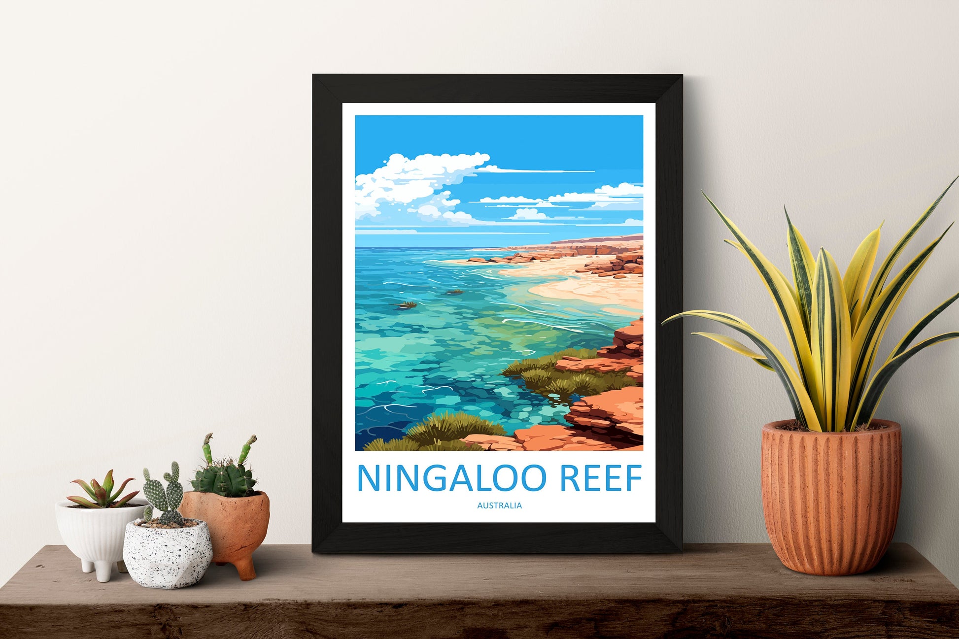 Ningaloo Reef Travel Print Wall Art Ningaloo Reef Wall Hanging Home Décor Ningaloo Reef Gift Art Lovers Wall Art Australia Poster Deco