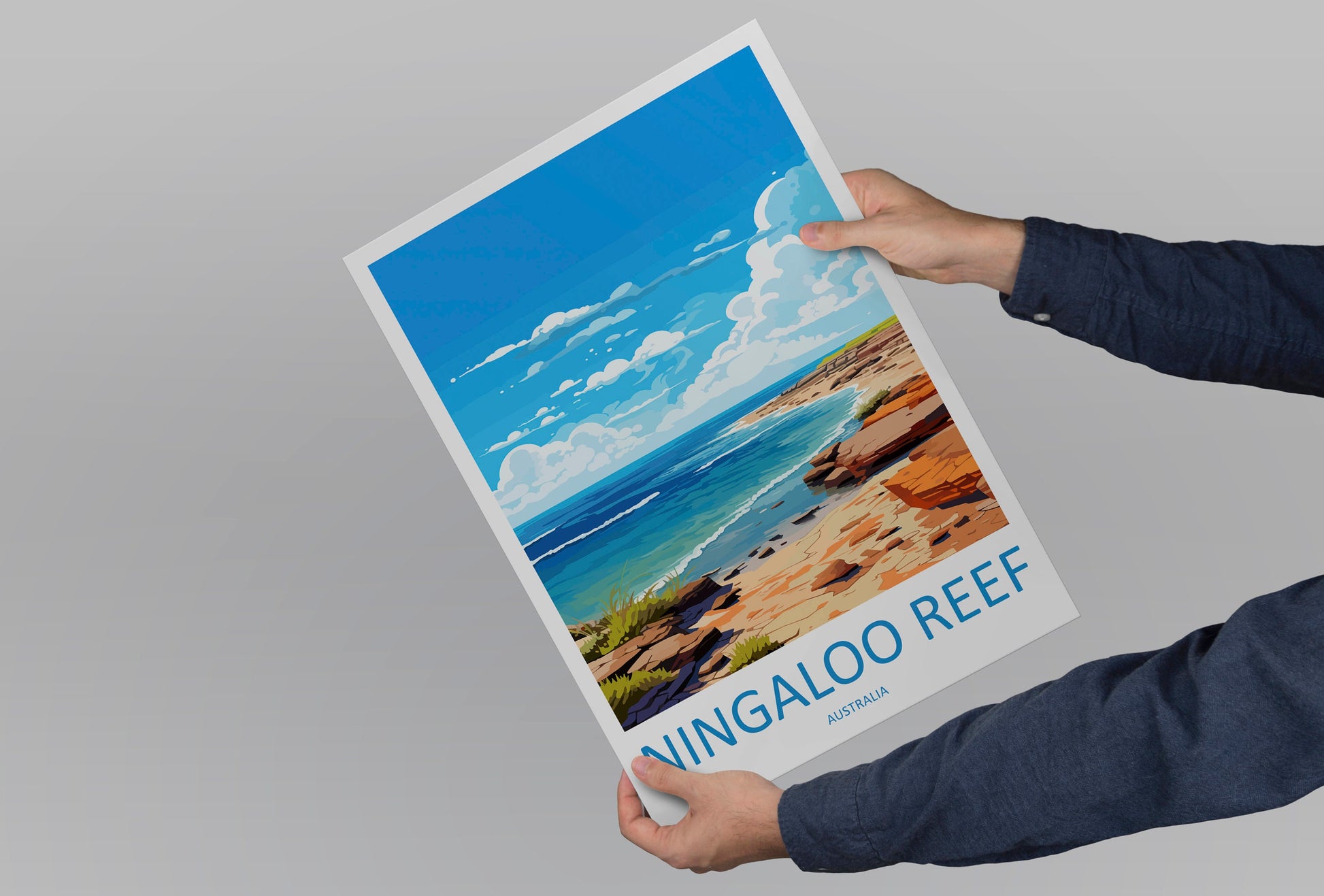 Ningaloo Reef Travel Print Wall Art Ningaloo Reef Wall Hanging Home Décor Ningaloo Reef Gift Art Lovers Wall Art Australia Poster Deco
