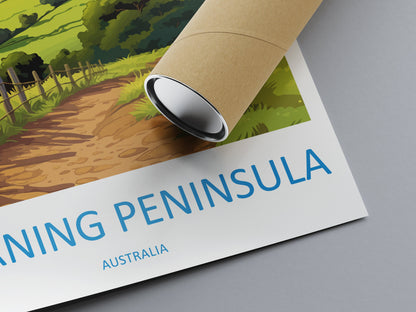 Morning Peninsula Travel Print Wall Art Morning Peninsula Wall Hanging Home Décor Morning Peninsula Gift Art Lovers Wall Art Australia Print