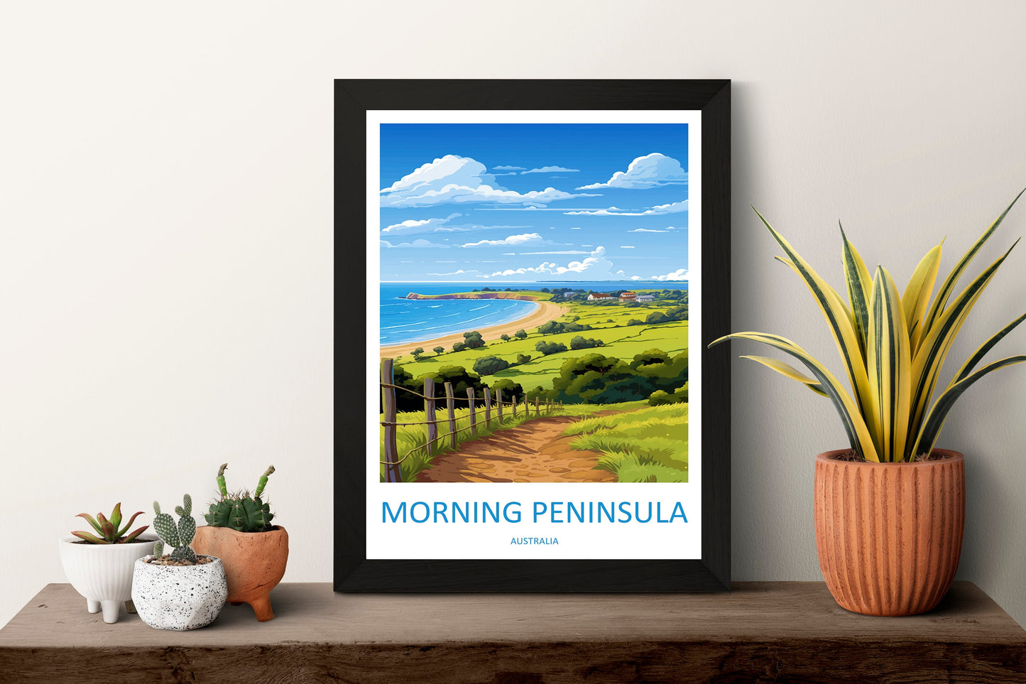 Morning Peninsula Travel Print Wall Art Morning Peninsula Wall Hanging Home Décor Morning Peninsula Gift Art Lovers Wall Art Australia Print