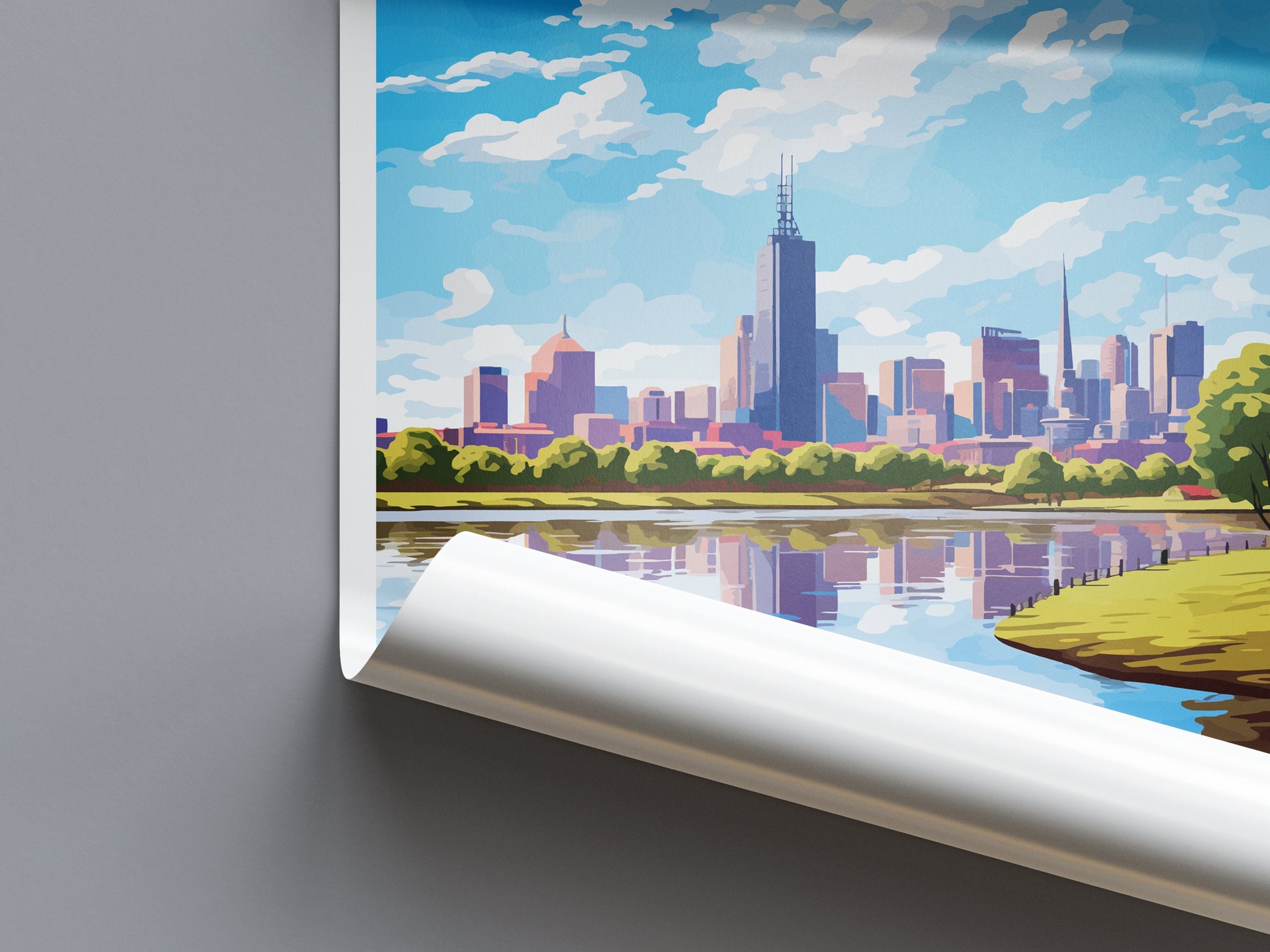 Melbourne Travel Print Wall Art Melbourne Wall Hanging Home Décor Melbourne Gift Art Lovers Wall Art Australia Poster Deco