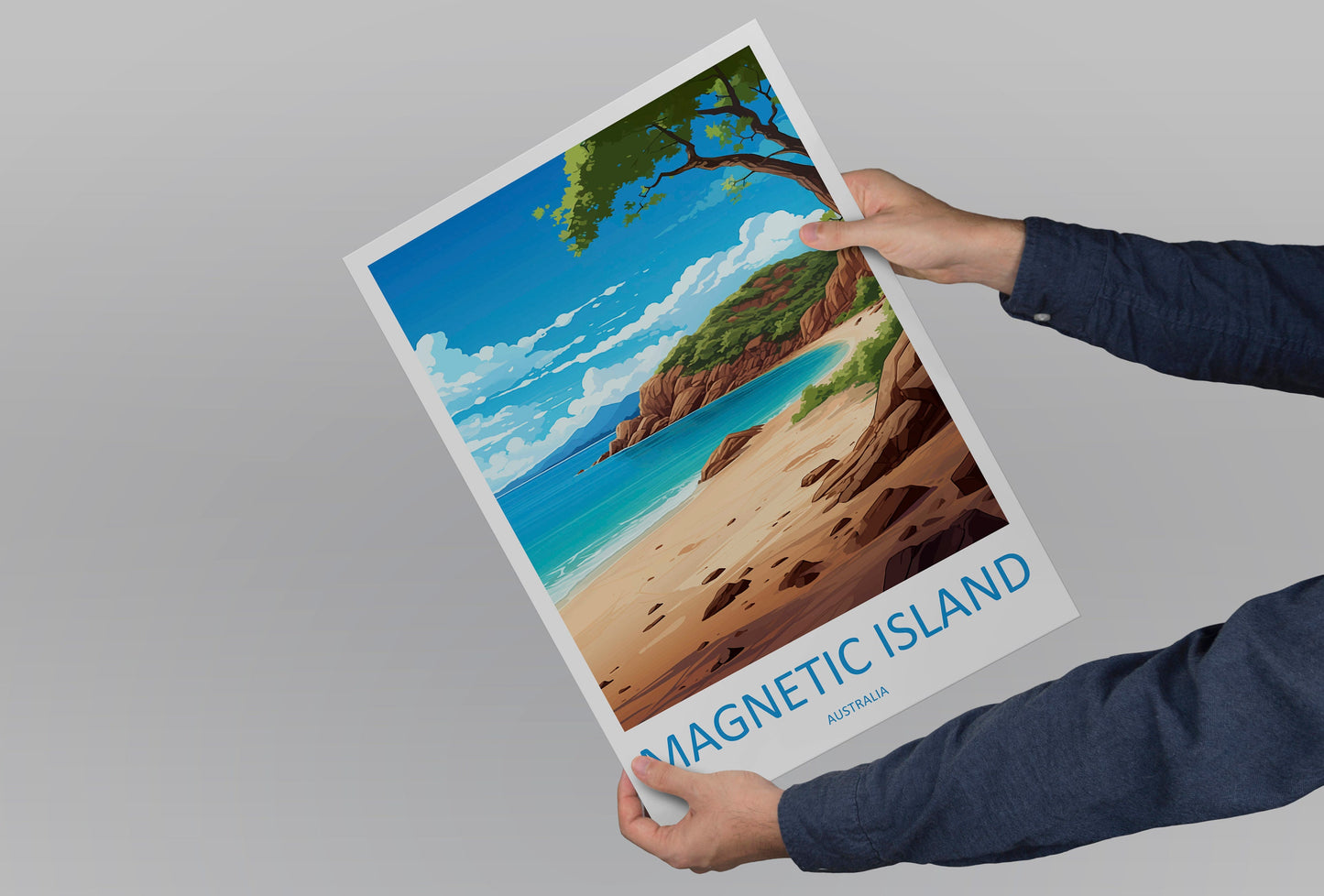 Magnetic Island Travel Print Wall Art Magnetic Island Wall Hanging Home Décor Magnetic Island Gift Art Lovers Wall Art Australia Poster Deco