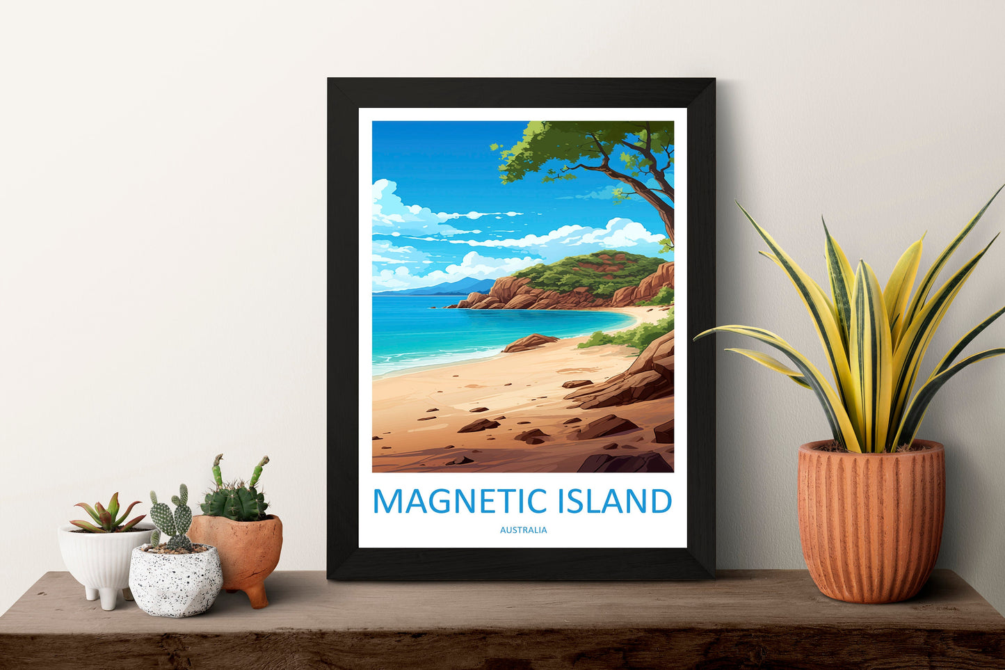 Magnetic Island Travel Print Wall Art Magnetic Island Wall Hanging Home Décor Magnetic Island Gift Art Lovers Wall Art Australia Poster Deco
