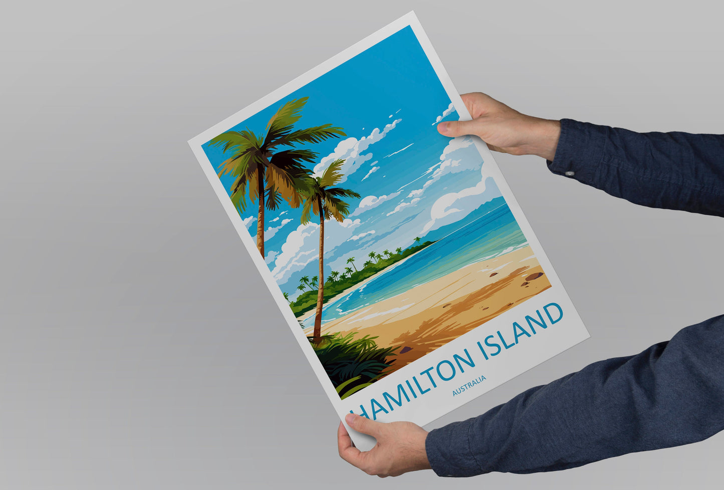 Hamilton Island Travel Print Wall Art Hamilton Island Wall Hanging Home Décor Hamilton Island Gift Art Lovers Wall Art Australia Poster Deco