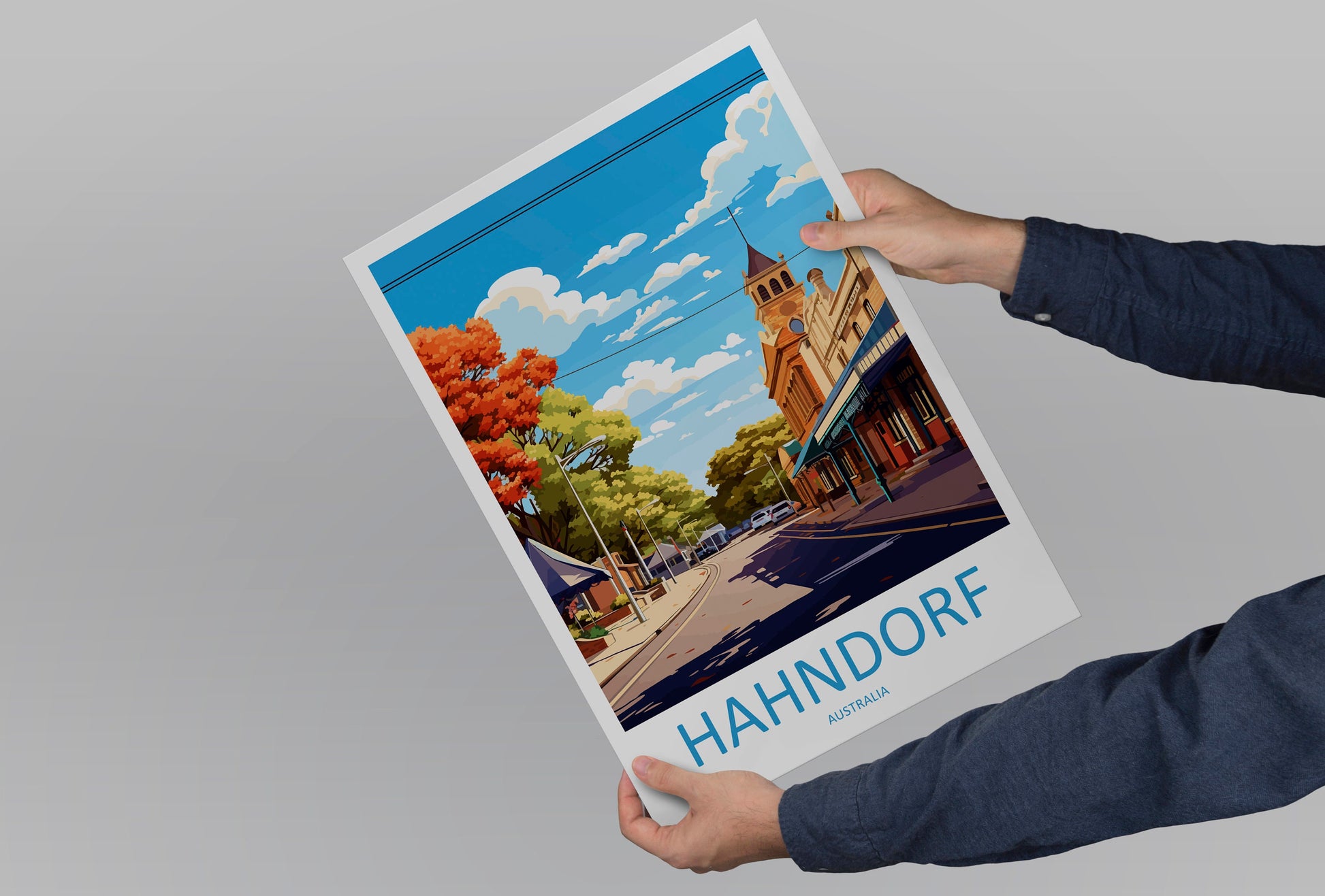 Hahndorf Travel Print Wall Art Hahndorf Wall Hanging Home Décor Hahndorf Gift Art Lovers Wall Art Australia Poster Deco Hahndorf Gift