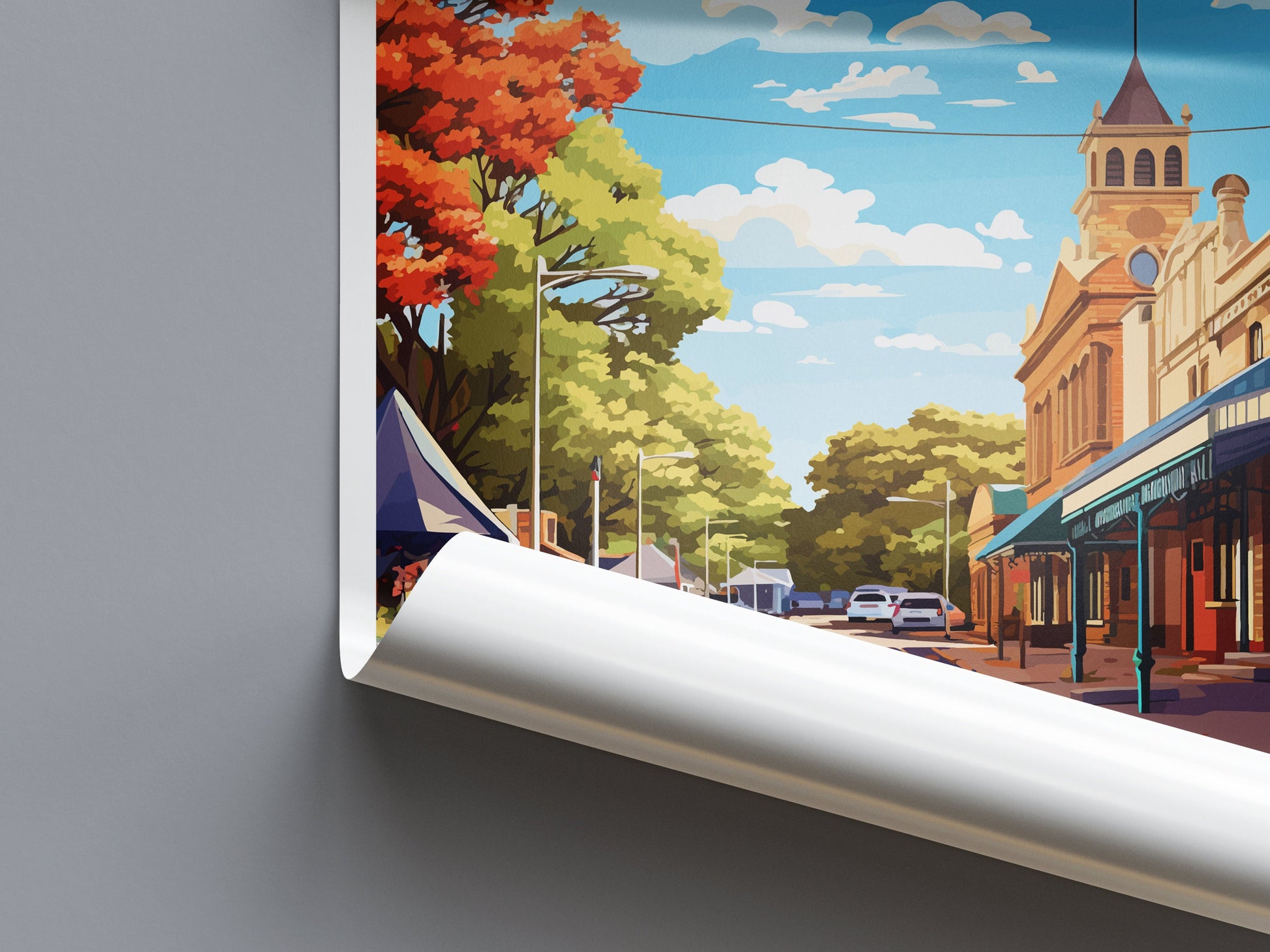 Hahndorf Travel Print Wall Art Hahndorf Wall Hanging Home Décor Hahndorf Gift Art Lovers Wall Art Australia Poster Deco Hahndorf Gift