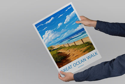 Great Ocean Walk Travel Print Wall Art Great Ocean Walk Wall Hanging Home Décor Great Ocean Walk Gift Art Lovers Wall Art Australia Poster