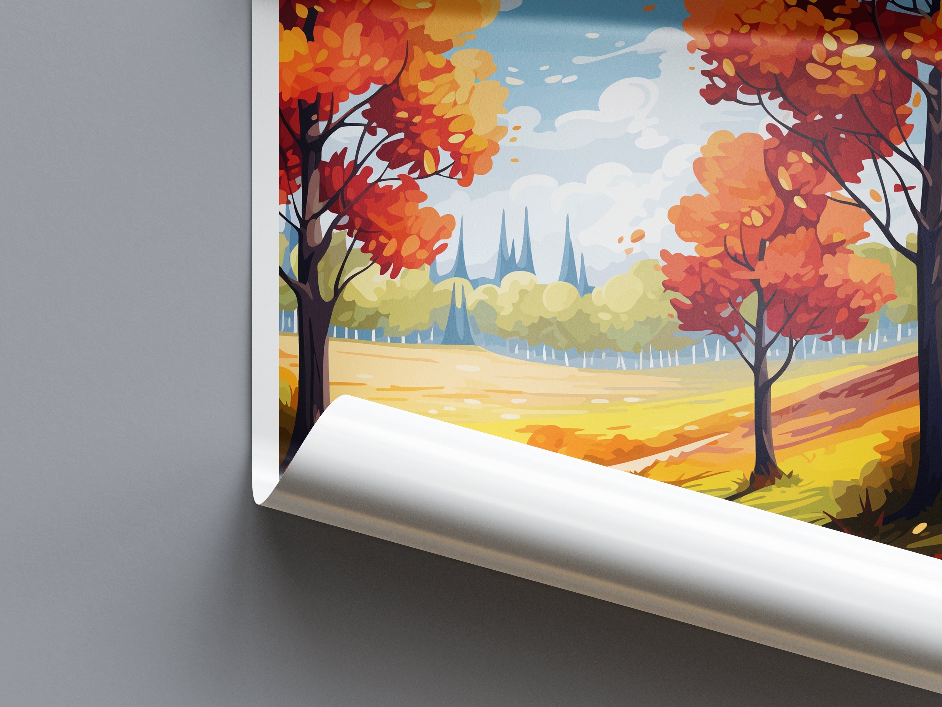 Adelaide Hills Travel Print Wall Art Adelaide Hills Wall Hanging Home Décor Adelaide Hills Gift Art Lovers Australia Art Lover Gift