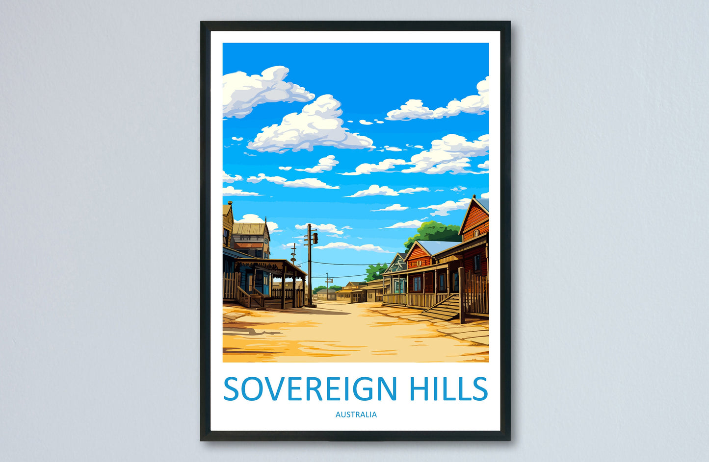 Sovereign Hills Travel Print Wall Art Sovereign Hills Wall Hanging Home Décor Sovereign Hills Gift Art Lovers Australia Art Lover Gift