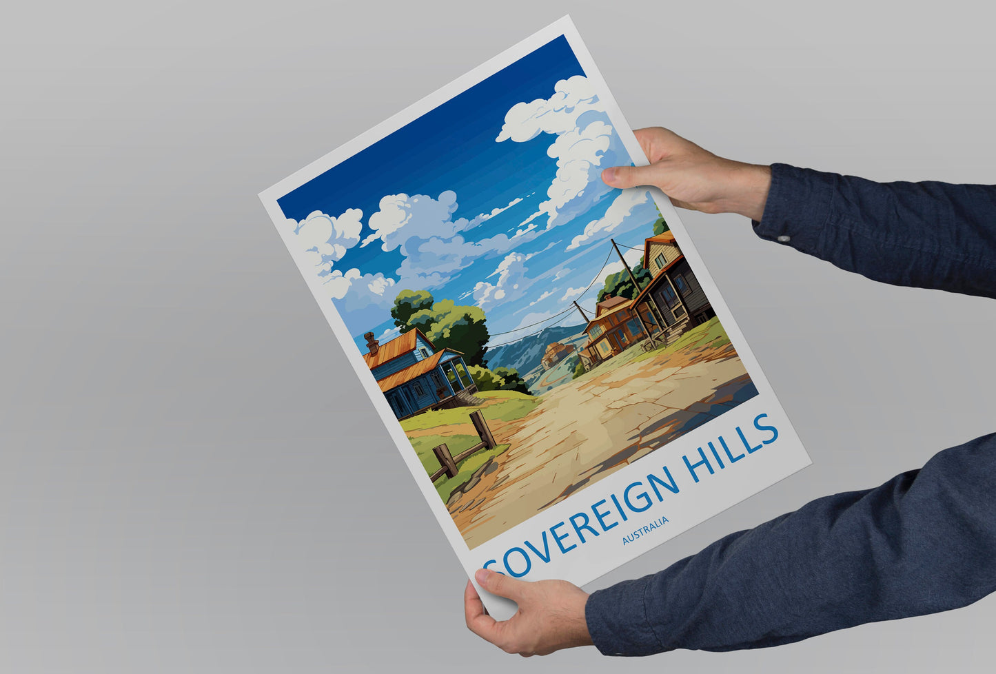 Sovereign Hills Travel Print Wall Art Sovereign Hills Wall Hanging Home Décor Sovereign Hills Gift Art Lovers Australia Art Lover Gift
