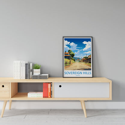 Sovereign Hills Travel Print Wall Art Sovereign Hills Wall Hanging Home Décor Sovereign Hills Gift Art Lovers Australia Art Lover Gift