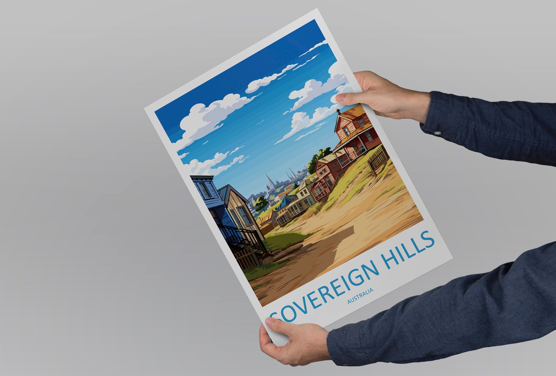 Sovereign Hills Travel Print Wall Art Sovereign Hills Wall Hanging Home Décor Sovereign Hills Gift Art Lovers Australia Art Lover Gift