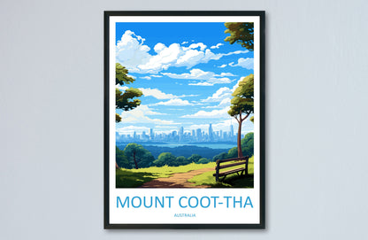 Mount Coot-tha Travel Print Wall Art Mount Coot-tha Wall Hanging Home Décor Mount Coot-tha Gift Art Lovers Australia Art Lover Gift
