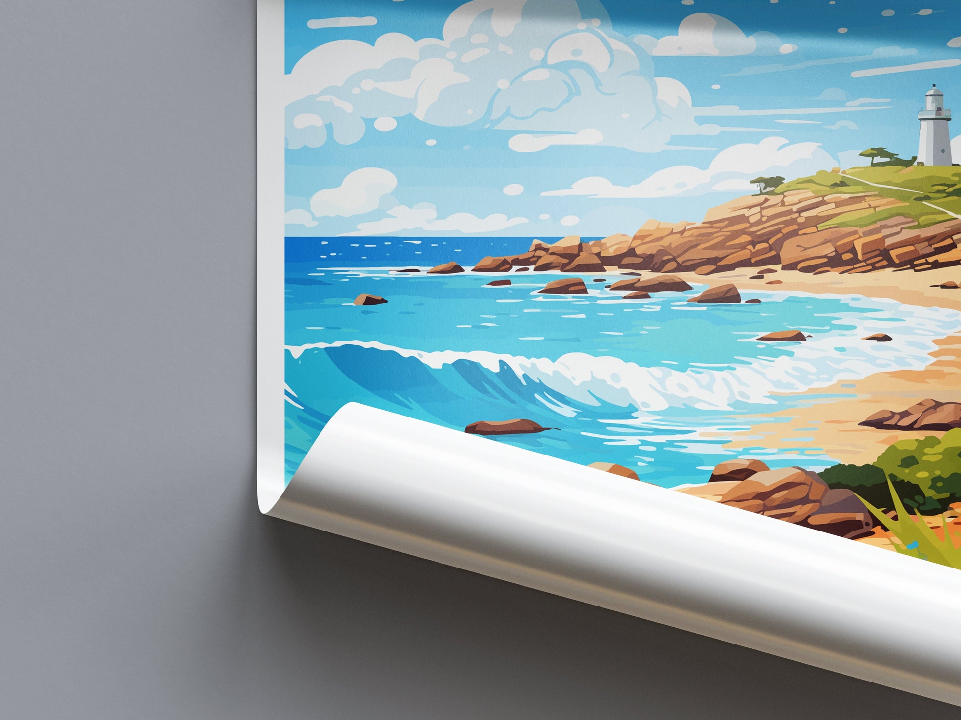 Montague Island Travel Print Wall Art Montague Island Wall Hanging Home Décor Montague Island Gift Art Lovers Australia Art Lover Gift