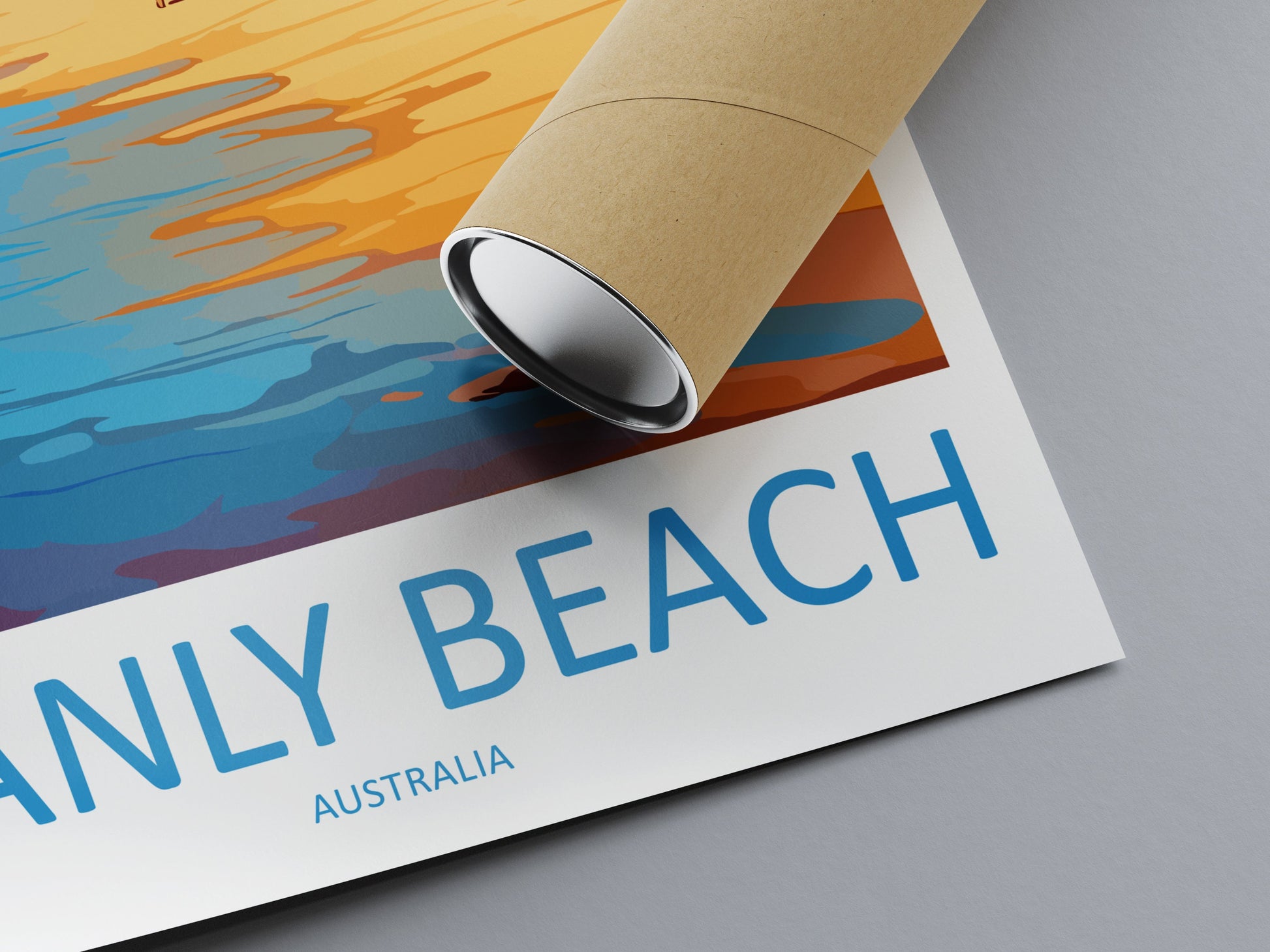Manly Beach Travel Print Wall Art Manly Beach Wall Hanging Home Décor Manly Beach Gift Art Lovers Australia Art Lover Gift