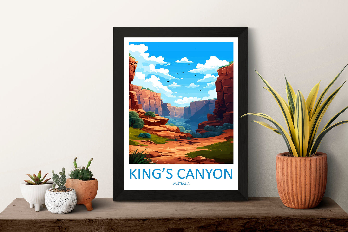 Kings Canyon Travel Print Wall Art Kings Canyon Wall Hanging Home Décor Kings Canyon Gift Art Lovers Wall Art Australia Poster Deco