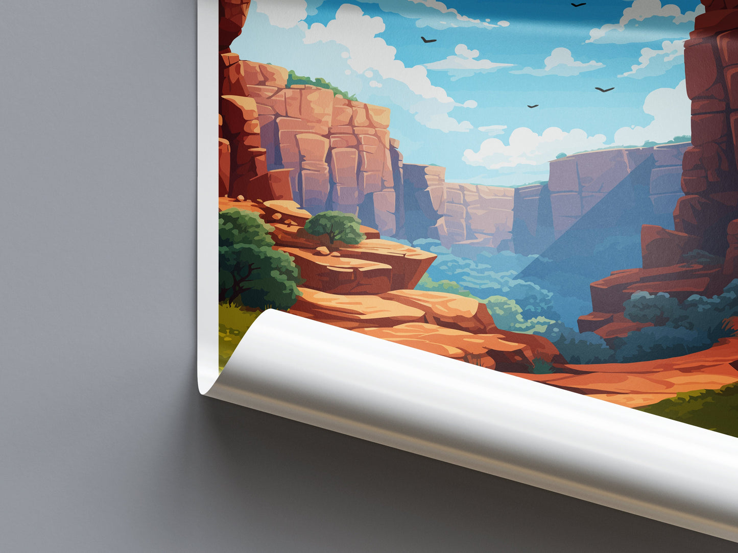 Kings Canyon Travel Print Wall Art Kings Canyon Wall Hanging Home Décor Kings Canyon Gift Art Lovers Wall Art Australia Poster Deco