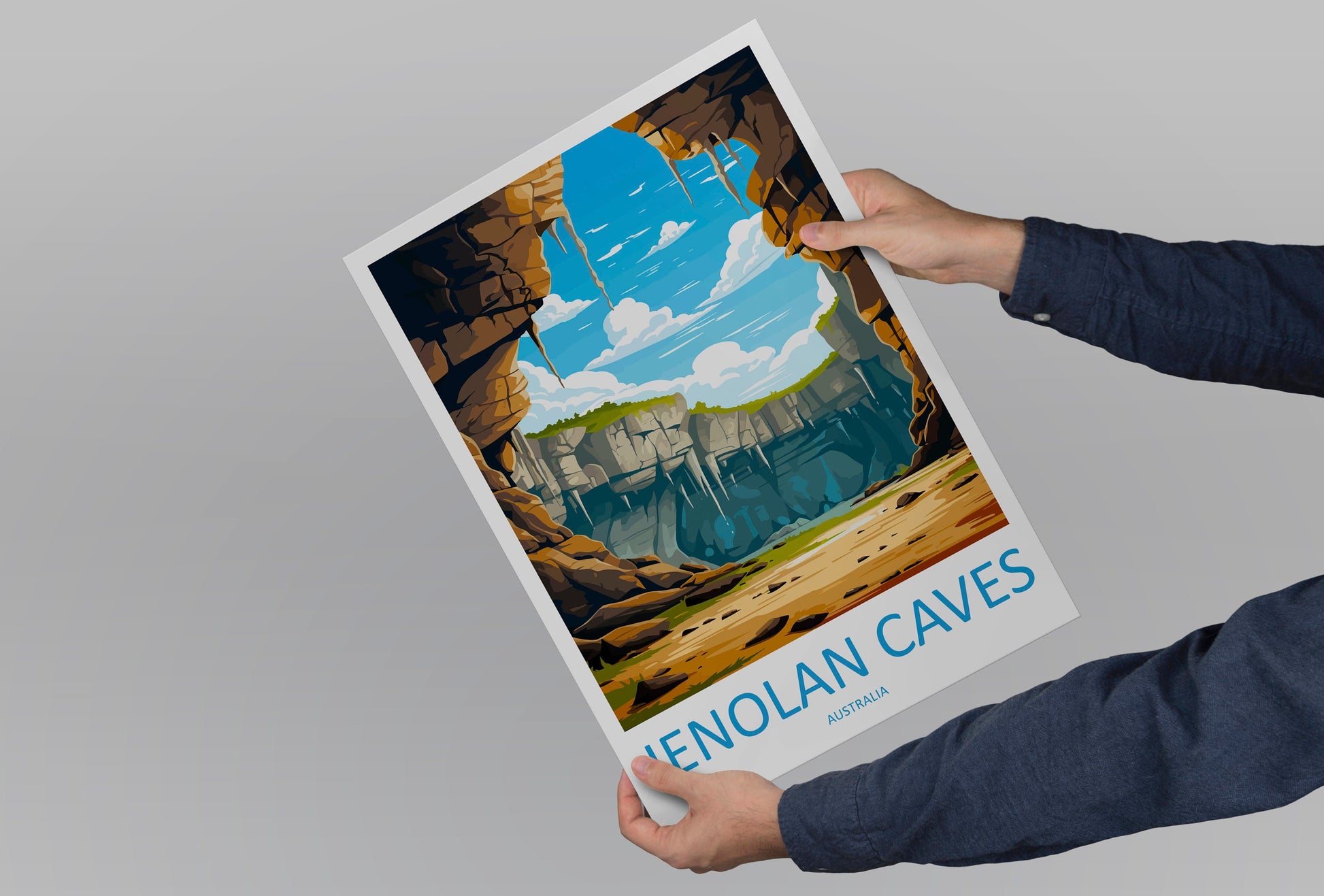 Jenolan Caves Travel Print Wall Art Jenolan Caves Wall Hanging Home Décor Jenolan Caves Gift Art Lovers Wall Art Australia Poster Deco