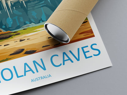 Jenolan Caves Travel Print Wall Art Jenolan Caves Wall Hanging Home Décor Jenolan Caves Gift Art Lovers Wall Art Australia Poster Deco