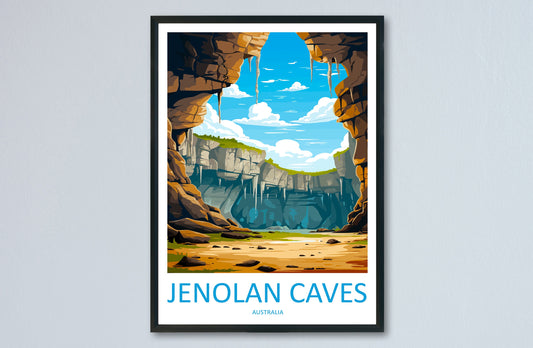 Jenolan Caves Travel Print Wall Art Jenolan Caves Wall Hanging Home Décor Jenolan Caves Gift Art Lovers Wall Art Australia Poster Deco