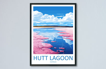 Hutt Lagoon Travel Print Wall Art Hutt Lagoon Wall Hanging Home Décor Hutt Lagoon Gift Art Lovers Wall Art Australia Poster Deco
