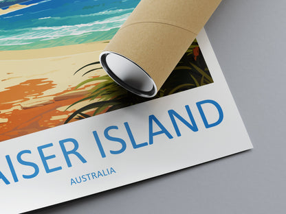 Fraiser Island Travel Print Wall Art Fraiser Island Wall Hanging Home Décor Fraiser Island Gift Art Lovers Wall Art Australia Poster Deco