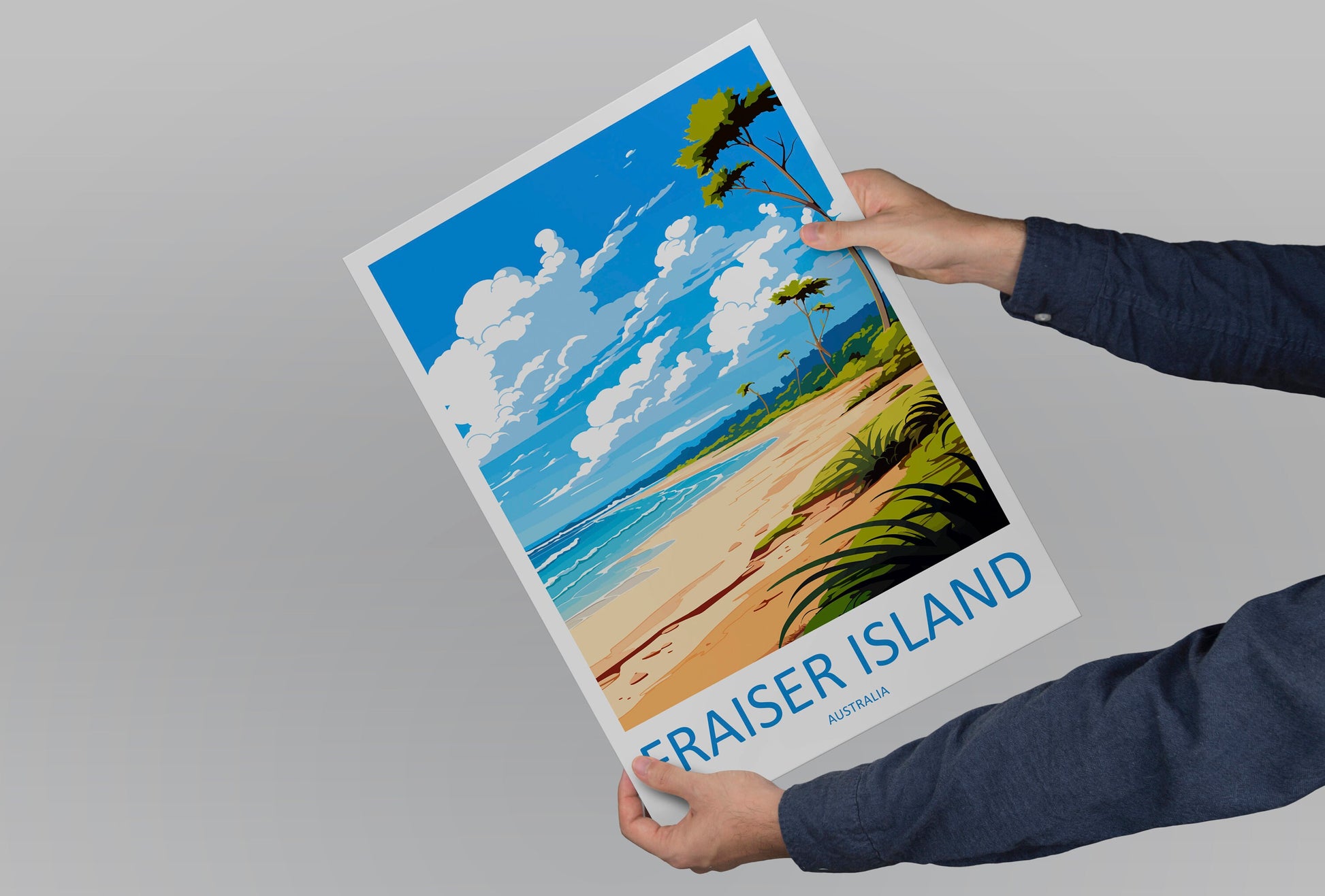 Fraiser Island Travel Print Wall Art Fraiser Island Wall Hanging Home Décor Fraiser Island Gift Art Lovers Wall Art Australia Poster Deco