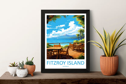 Fitzroy Island Travel Print Wall Art Fitzroy Island Wall Hanging Home Décor Fitzroy Island Gift Art Lovers Wall Art Australia Poster Deco