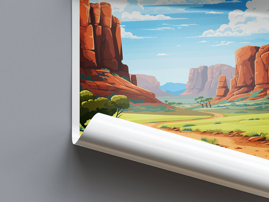 Purnululu National Park Travel Print Wall Purnululu Wall Hanging Home Décor Purnululu Gift Art Lovers Art Australia Wall Art Poster