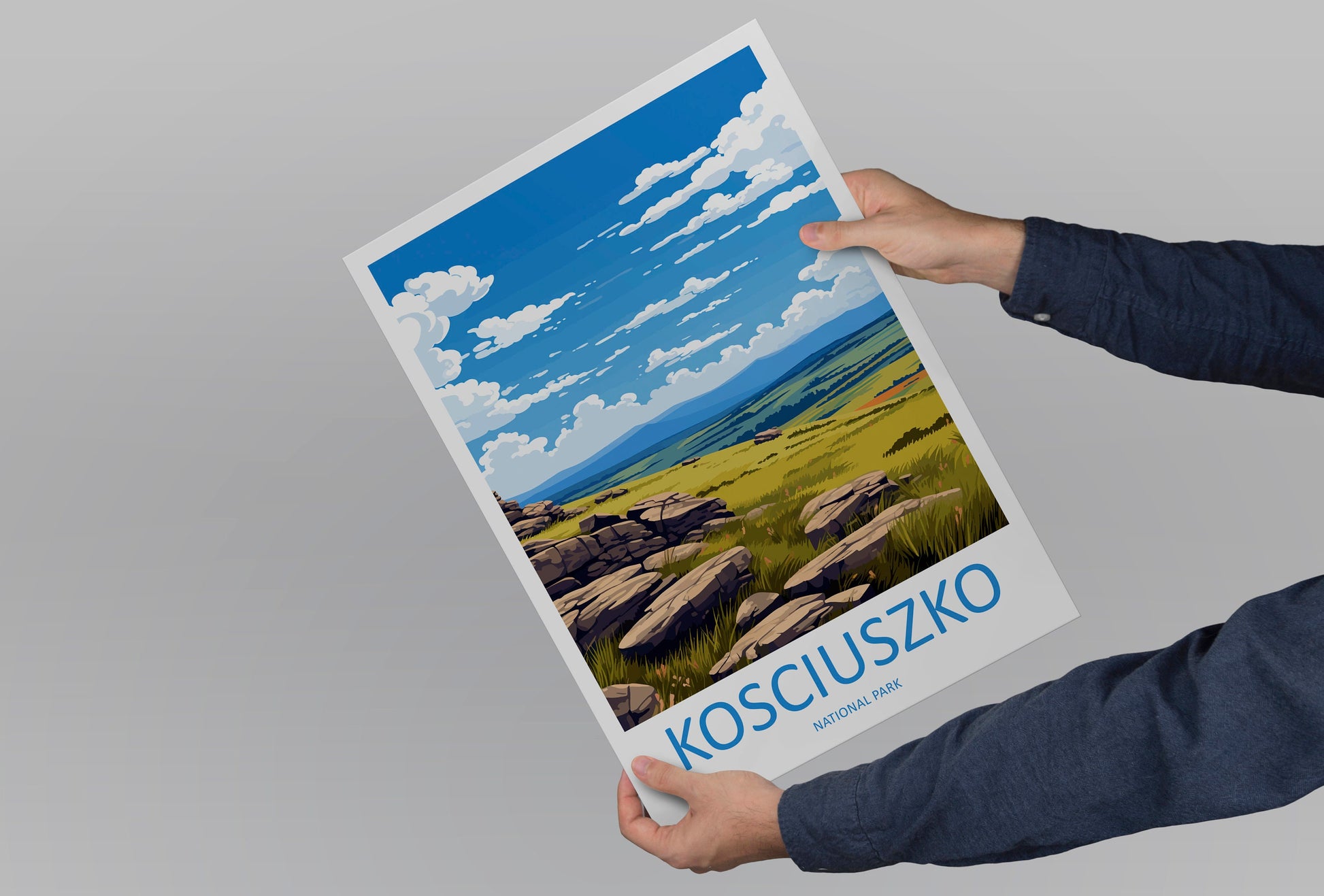 Kosciuszko National Park Travel Print Wall Kosciuszko National Park Wall Hanging Home Décor Kosciuszko Gift Art Lovers Art Australia Art