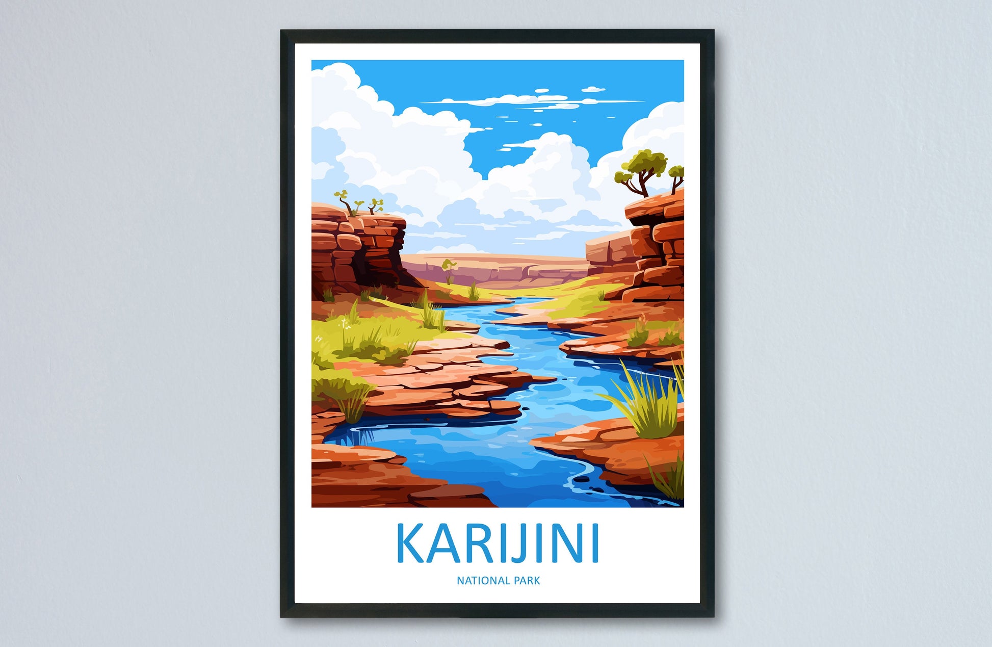 Karijini National Park Travel Print Wall Karijini National Park Wall Hanging Home Décor Karijini Gift Art Lovers Art Australia Art