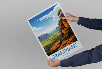 Grampians National Park Travel Print Wall Grampians National Park Wall Hanging Home Décor Grampians Gift Art Lovers Art Australia Art