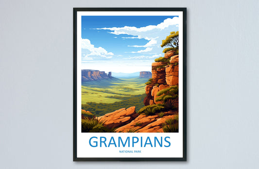 Grampians National Park Travel Print Wall Grampians National Park Wall Hanging Home Décor Grampians Gift Art Lovers Art Australia Art