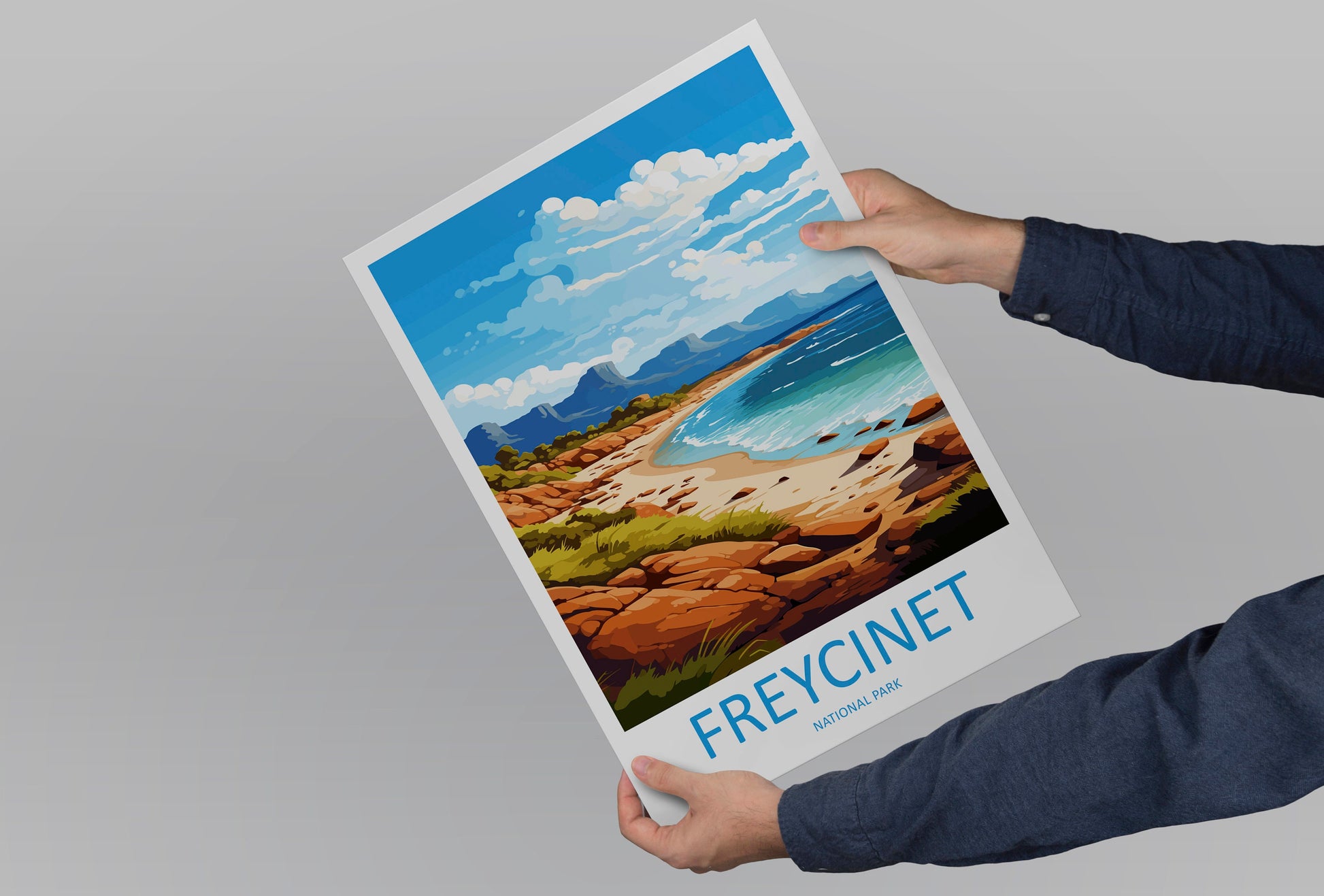 Freycinet National Park Travel Print Wall Freycinet National Park Wall Hanging Home Décor Freycinet Gift Art Lovers Art Australia Art