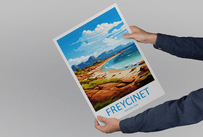 Freycinet National Park Travel Print Wall Freycinet National Park Wall Hanging Home Décor Freycinet Gift Art Lovers Art Australia Art