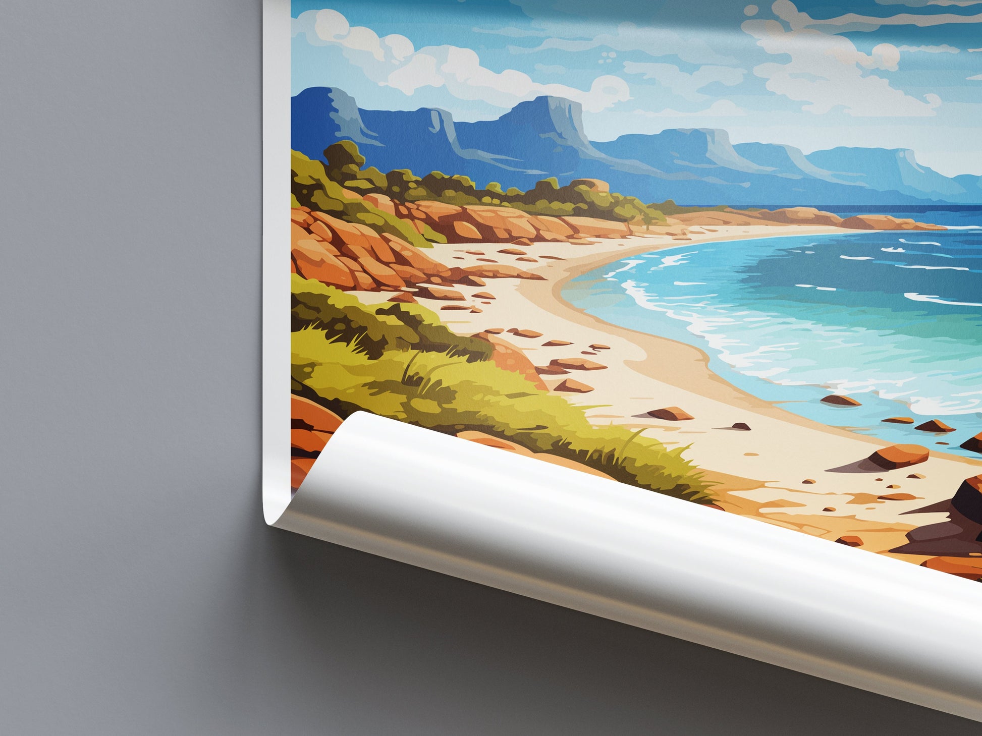 Freycinet National Park Travel Print Wall Freycinet National Park Wall Hanging Home Décor Freycinet Gift Art Lovers Art Australia Art