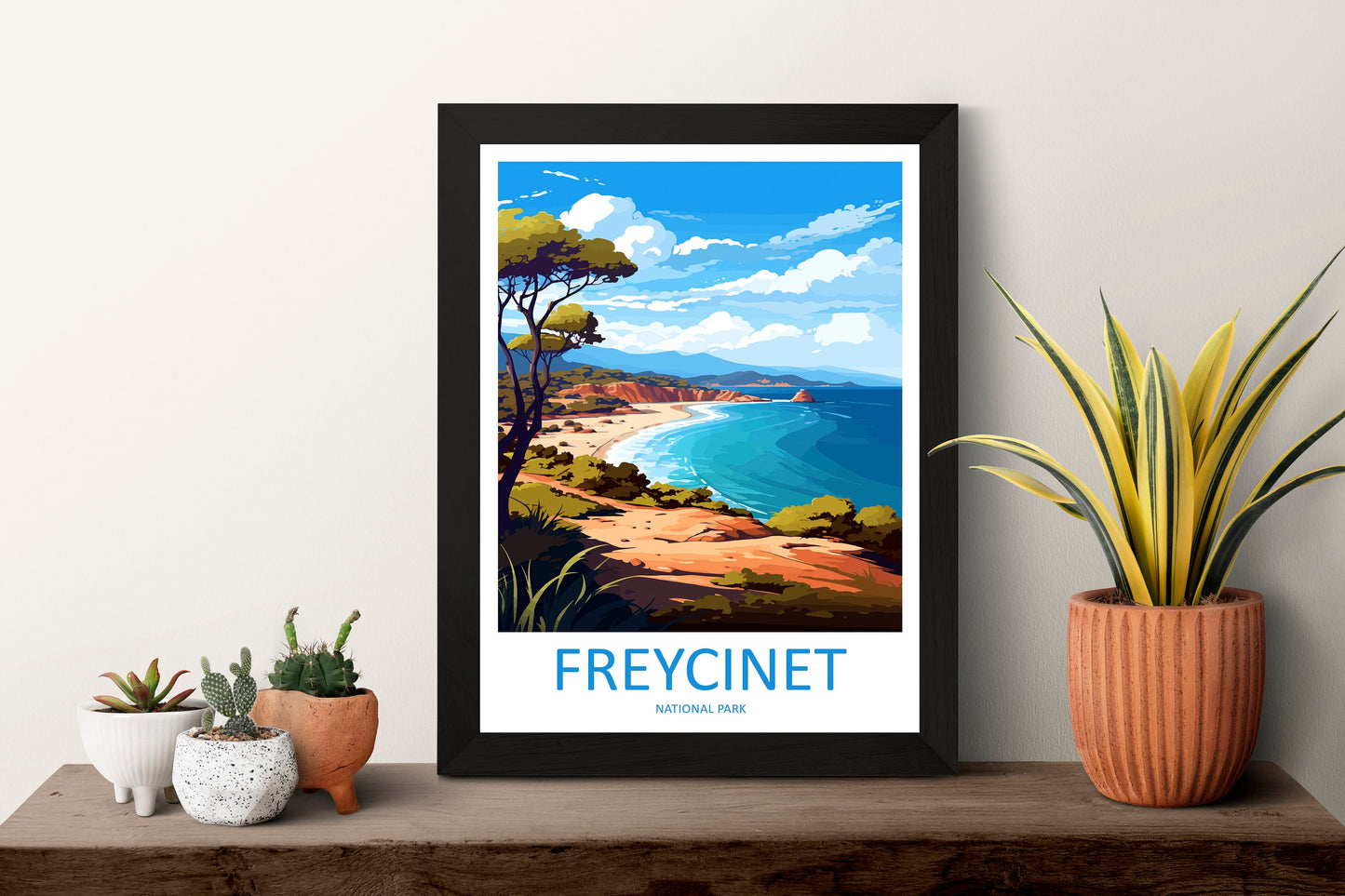 Freycinet National Park Travel Print Wall Freycinet National Park Wall Hanging Home Décor Freycinet Gift Art Lovers Art Australia Art