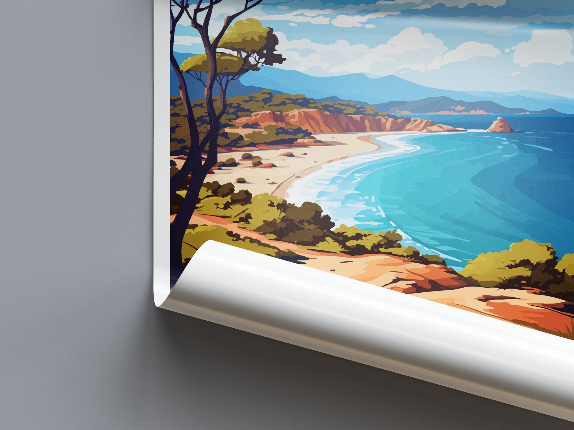 Freycinet National Park Travel Print Wall Freycinet National Park Wall Hanging Home Décor Freycinet Gift Art Lovers Art Australia Art