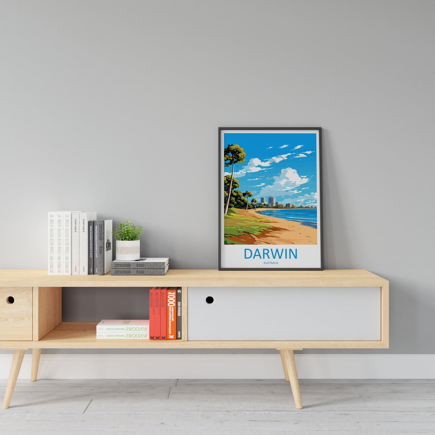 Darwin Travel Print Wall Art Darwin Wall Hanging Home Décor Darwin Gift Art Lovers Wall Art Australia Poster Deco Darwin Gift