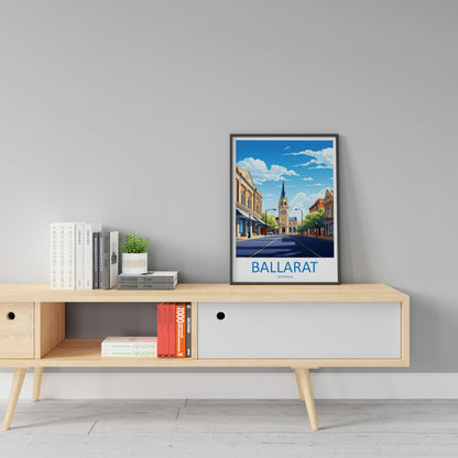 Ballarat Travel Print Wall Art Ballarat Wall Hanging Home Décor Ballarat Gift Art Lovers Wall Art Australia Poster Deco Ballarat Gift