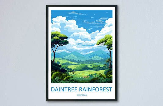 Daintree Rainforest Travel Print Wall Art Daintree Wall Hanging Home Décor Daintree Gift Art Lovers Wall Art Australia Poster Deco Gift