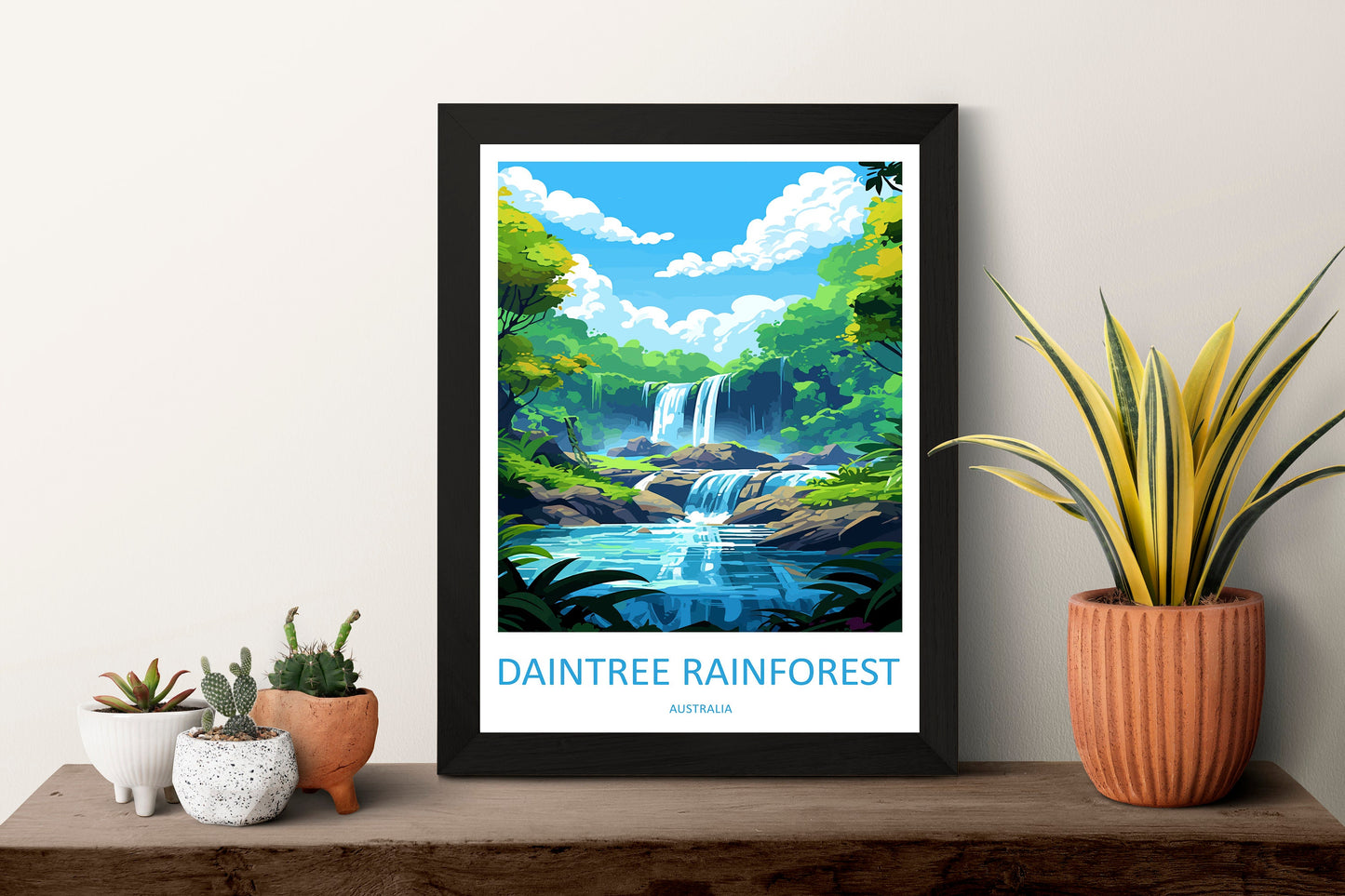 Daintree Rainforest Travel Print Wall Art Daintree Wall Hanging Home Décor Daintree Gift Art Lovers Wall Art Australia Poster Deco Gift