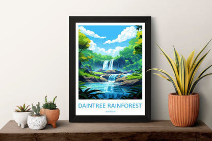 Daintree Rainforest Travel Print Wall Art Daintree Wall Hanging Home Décor Daintree Gift Art Lovers Wall Art Australia Poster Deco Gift