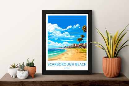 Scarborough Beach Travel Print Wall Art Scarborough Beach Wall Hanging Home Décor Scarborough Beach Gift Art Lovers Wall Art Australia
