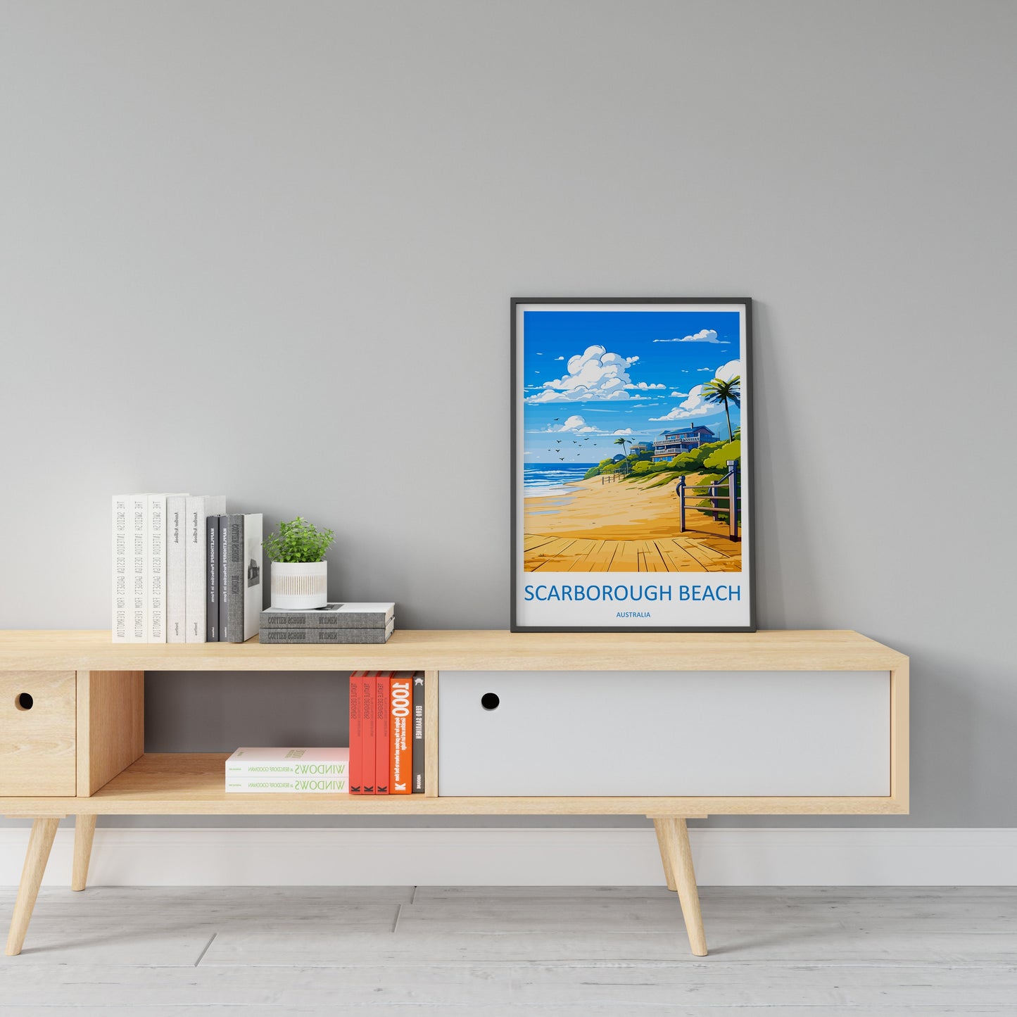 Scarborough Beach Travel Print Wall Art Scarborough Beach Wall Hanging Home Décor Scarborough Beach Gift Art Lovers Wall Art Australia
