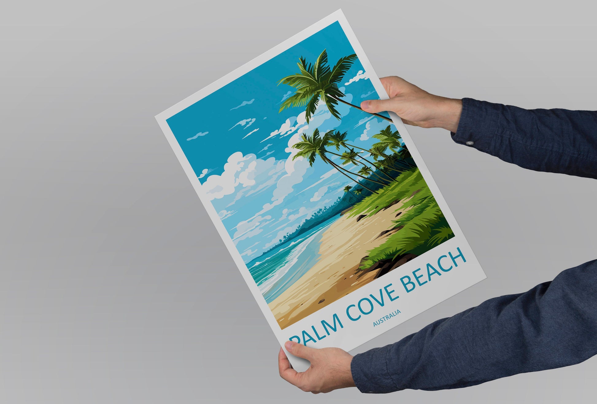 Palm Cove Beach Travel Print Wall Art Palm Cove Beach Wall Hanging Home Décor Palm Cove Beach Gift Art Lovers Wall Art Australia Poster
