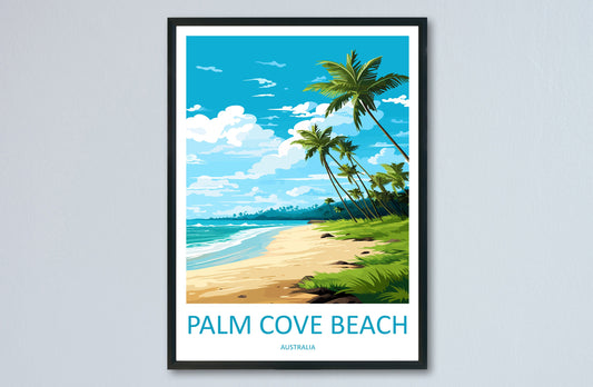 Palm Cove Beach Travel Print Wall Art Palm Cove Beach Wall Hanging Home Décor Palm Cove Beach Gift Art Lovers Wall Art Australia Poster