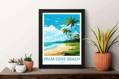 Palm Cove Beach Travel Print Wall Art Palm Cove Beach Wall Hanging Home Décor Palm Cove Beach Gift Art Lovers Wall Art Australia Poster