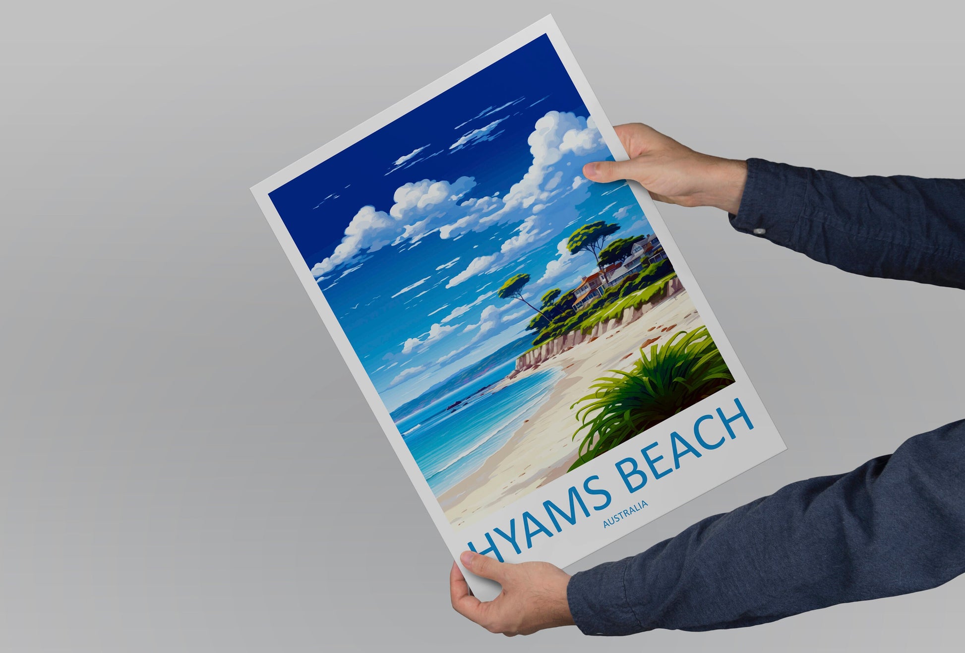 Hyams Beach Travel Print Wall Art Hyams Beach Wall Hanging Home Décor Hyams Beach Gift Art Lovers Wall Art Australia Poster Art